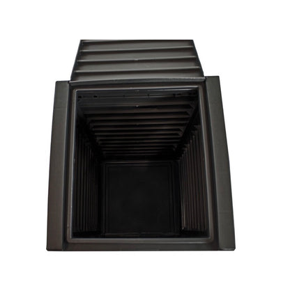 Sunnydaze 39 Gallon Patio Trash Can with Lid Outdoor Garbage Can with Built-in Drip Tray (New in Box) (Assembly Required)