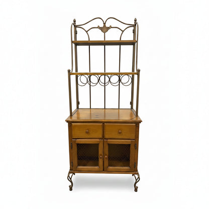 Brown China Bar Cabinet