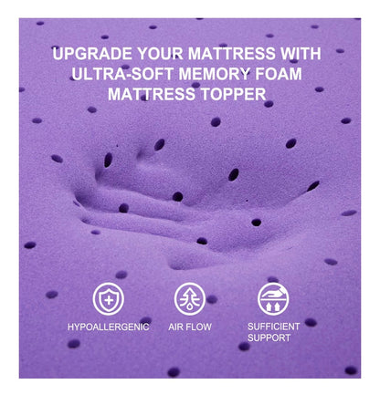 Sinweek 3 inch Twin Gel Memory Foam Mattress Topper