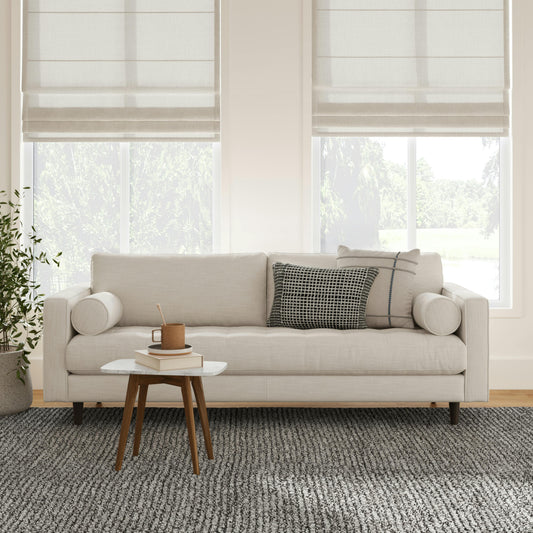 Sven 88" Tufted Sofa - Ratine Buff