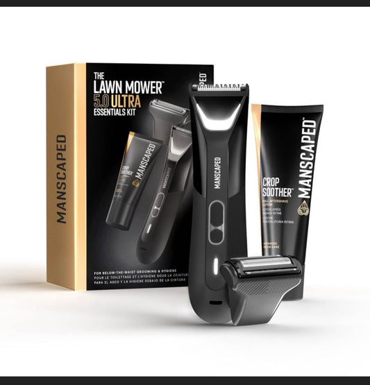 Manscaped The Lawn Mower 5.0 Ultra Essentials Kit, SkinSafe Electric Body Trimmer, Men's Grooming Set (Opened Box Item/New)