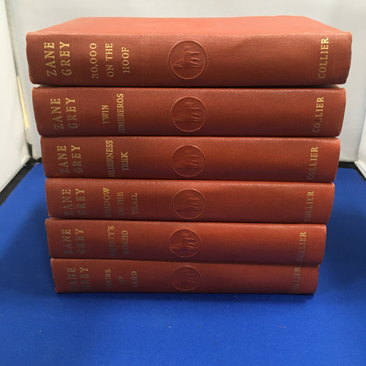 Set of 6 Zane Grey Western Novels