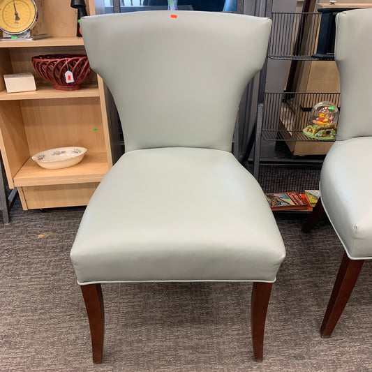 Faux Leather Wingback Dining Chair