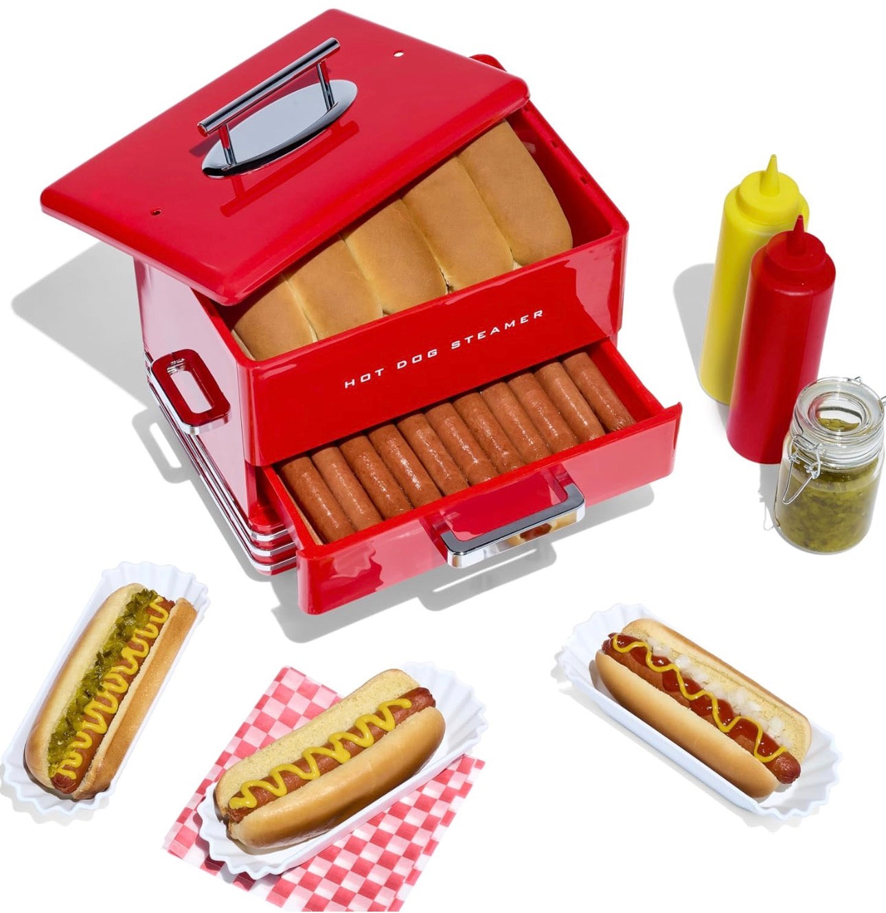 Nostalgia Hot Dog Steamer