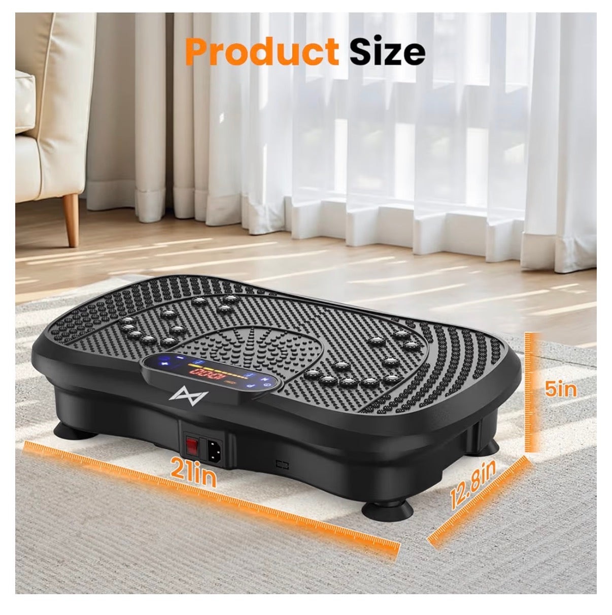 Vibration Plate Fitness Platform Exercise Machine Vibrating Shaking Full Body Shaker Workout Vibrate Stand Shake Board Sport for Weight Loss Fat Burner for Gym, Home, or Office