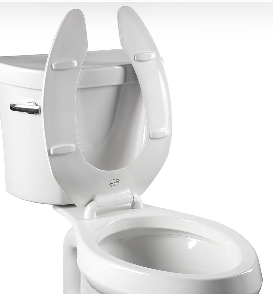 Bemis 1955CT Commercial Open Front Plastic Toilet Seat
