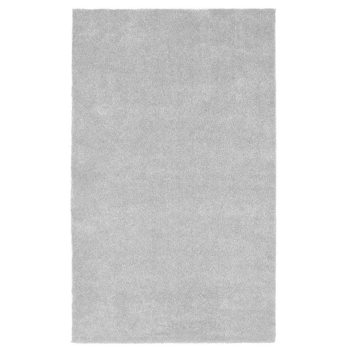 Garland Rug Room 5ft X 6ft Bathroom Carpet, Soft, Plush, Absorbent, Quick-dry, Durable Unbound Edges for Easy Cutting (Platinum Gray) (New in Package)