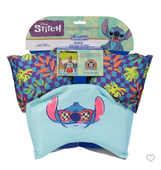 Disney Stitch PFD Swim Trainer- Kids Life Jacket Vest 33-55