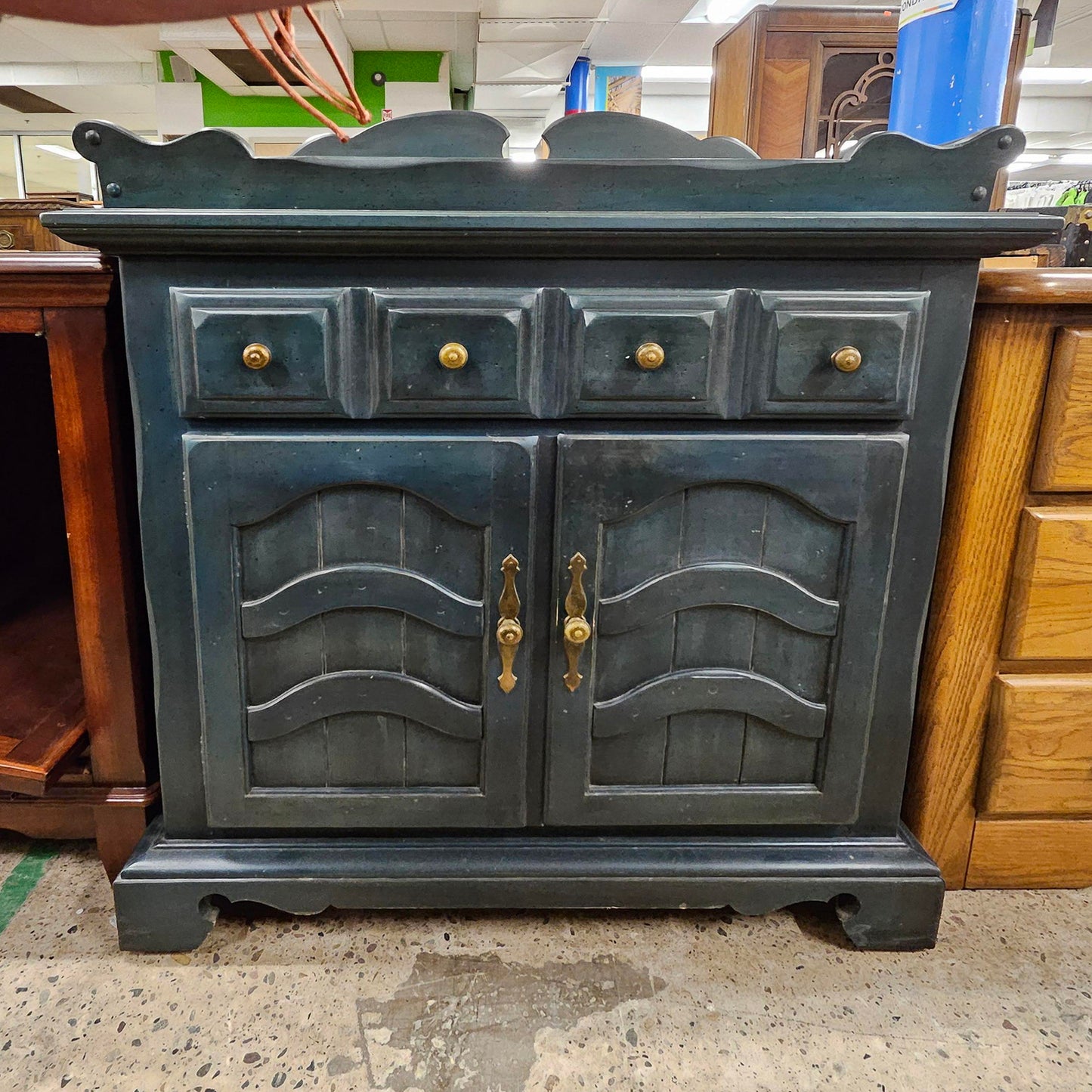 Deep Teal Dry Sink Bar