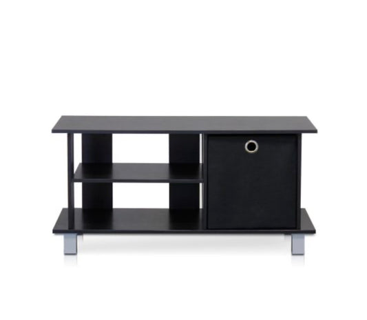 Furinno Simplistic TV Entertainment Center with Bin Drawers for TV up to 32 Inch (Assembly Required)