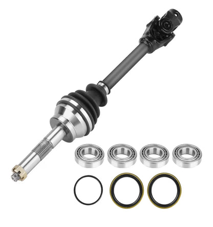 Front Left/Right CV Axle & Wheel Bearing Kit for Polaris Sportsman 335, 400, 500 Scrambler 400, 500 4X4 Xplorer 250, 300, 500 Big Boss 500 1997-2004, Replace for 2200960, 1380063, 1 Axle & Wheel Bearing