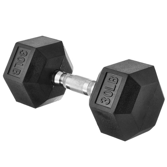 Rubber Hex Dumbbell Hand Weight 30lb