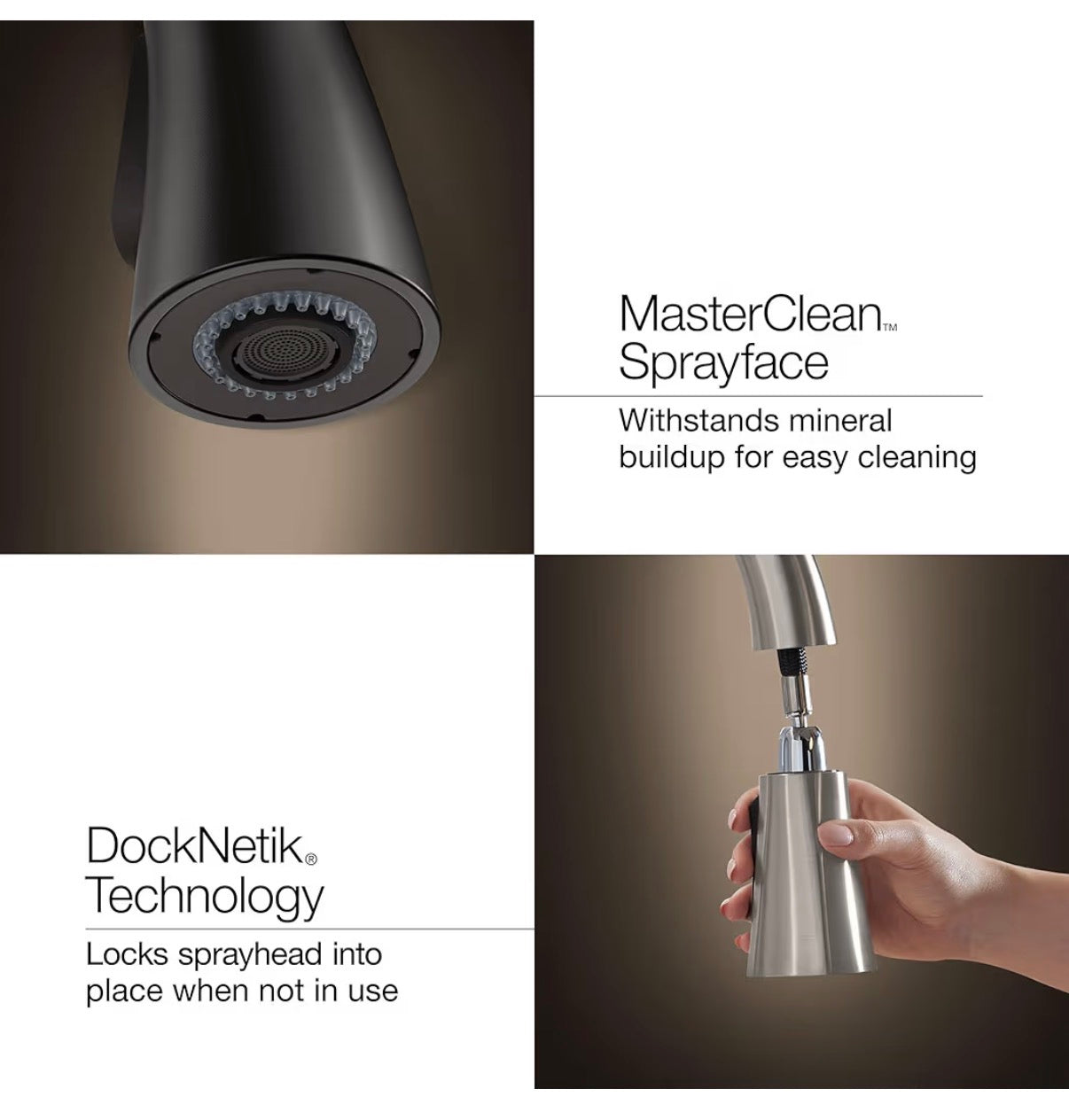 Kohler Crue Pull Down Kitchen Faucet, Pull Down Sprayer (Vibrant Brushed Modern Brass) (New in Box)