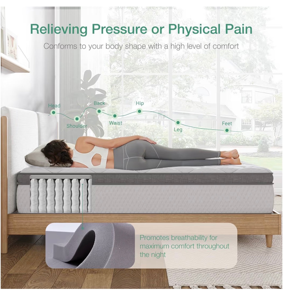 Novilla Twin Size Mattress, 10 Inch Hybrid Mattress in a Box, Comfort Sleep Pocket Innerspring Pillow Top Mattresses for Motion Isolation, Pressure Relief & Edge Support, Medium Firm, CertiPUR-US (New in Box)