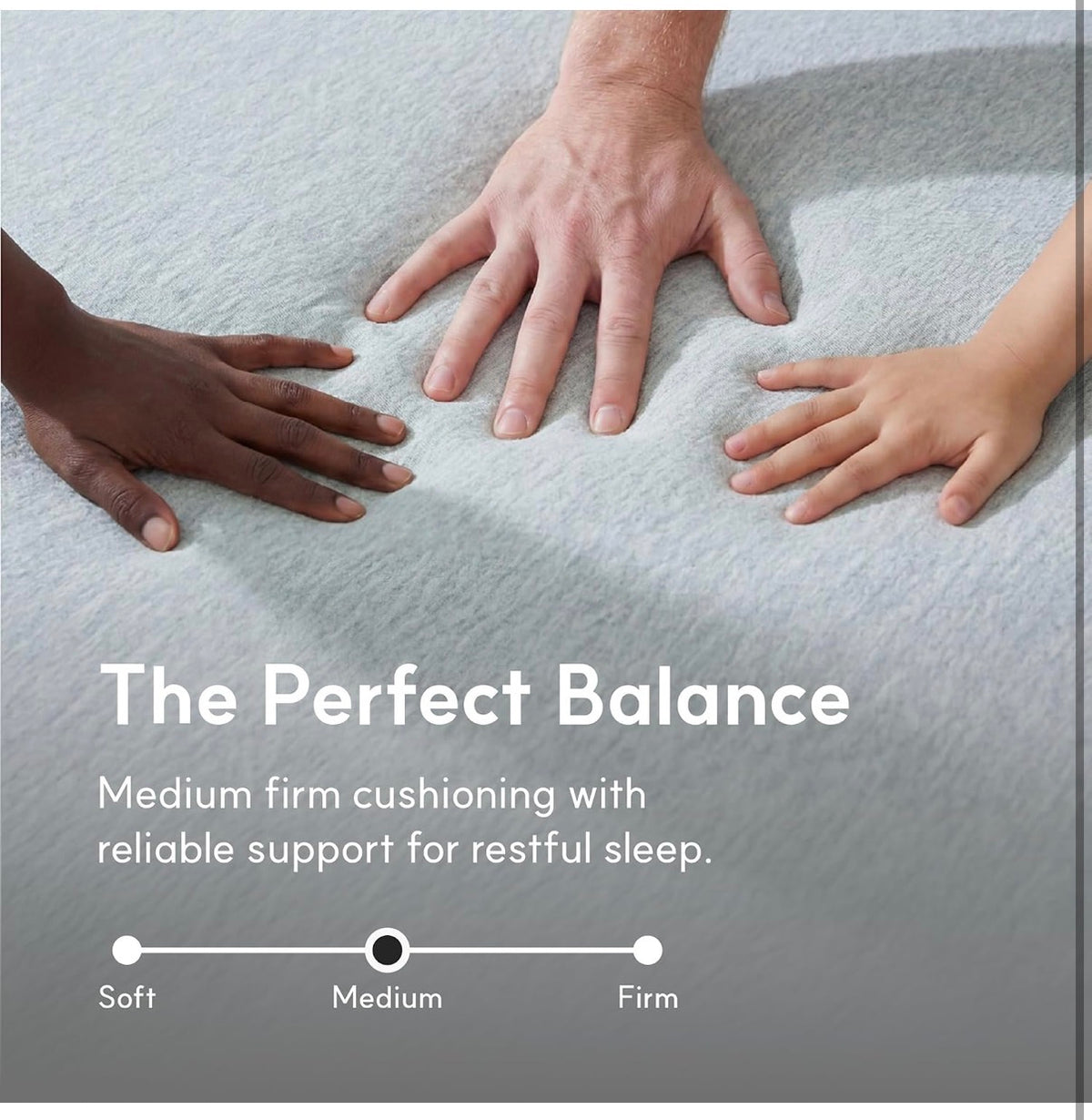 Twin Mattress, 8 Inch Twin Memory Foam Mattress, Basic Graphite Cooling Mattress, Pressure Relief with Medium Firm Support, CertiPUR-US Certified 75 Inch Length X 39 Inch Width (New in Box)
