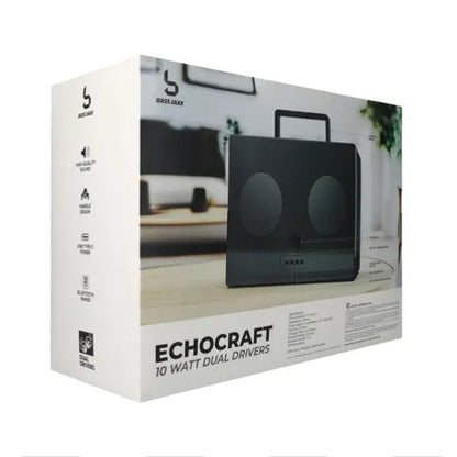 Bass Jaxx™ Echocraft Boombox 10W Dual Drivers Wireless Speaker