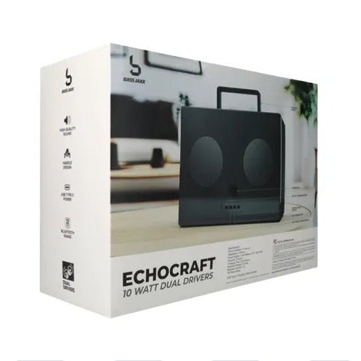 Bass Jaxx™ Echocraft Boombox 10W Dual Drivers Wireless Speaker