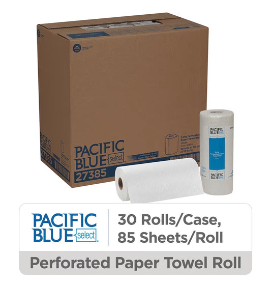 Georgia Pacific Blue Select 2-Ply Perforated 85 Sheets Per Roll Paper Towel- 30 rolls per case