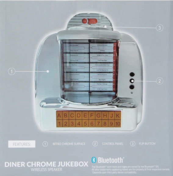 Diner Chrome Jukebox Wireless Speaker