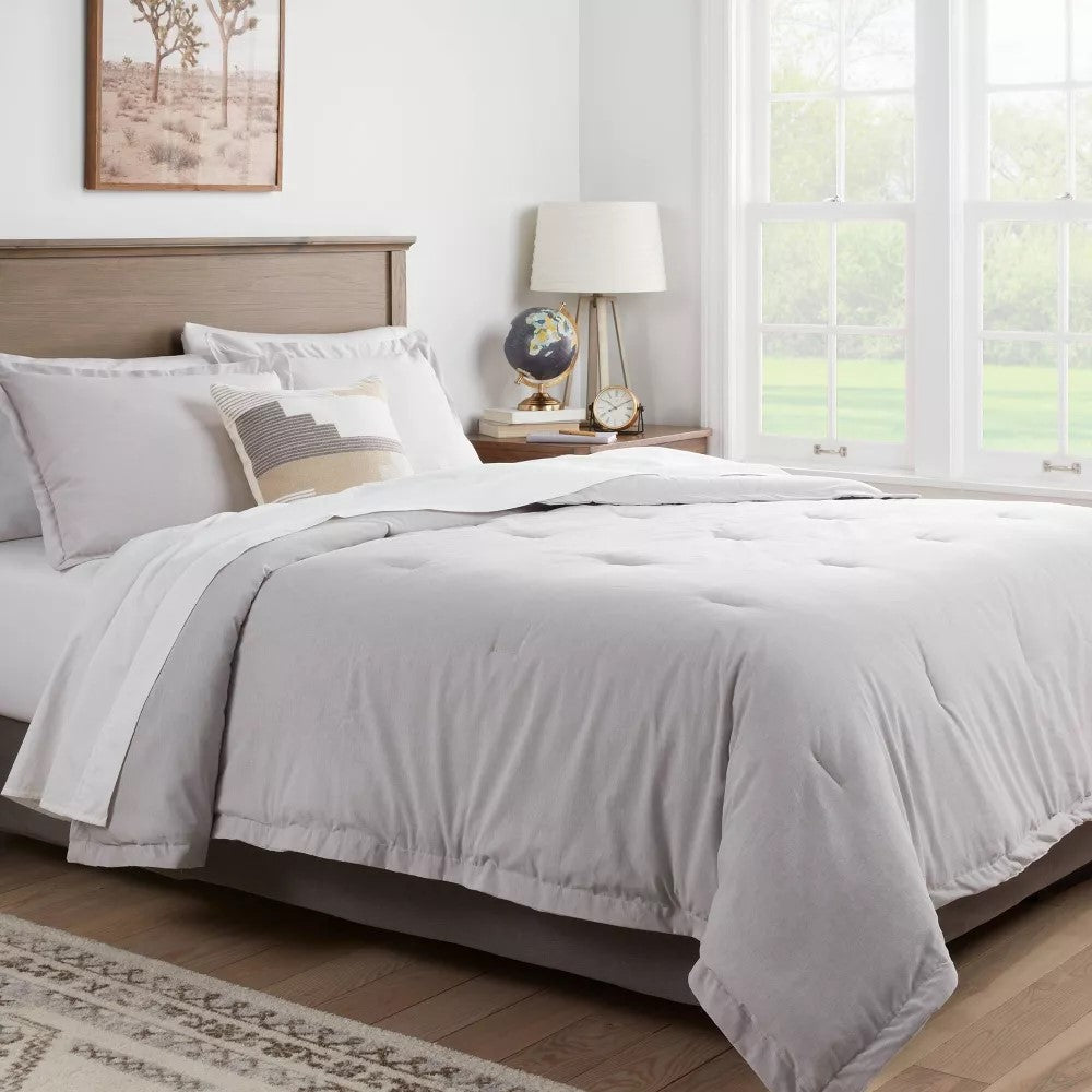 Cotton Linen Chambray Comforter & Sham Set - Threshold™