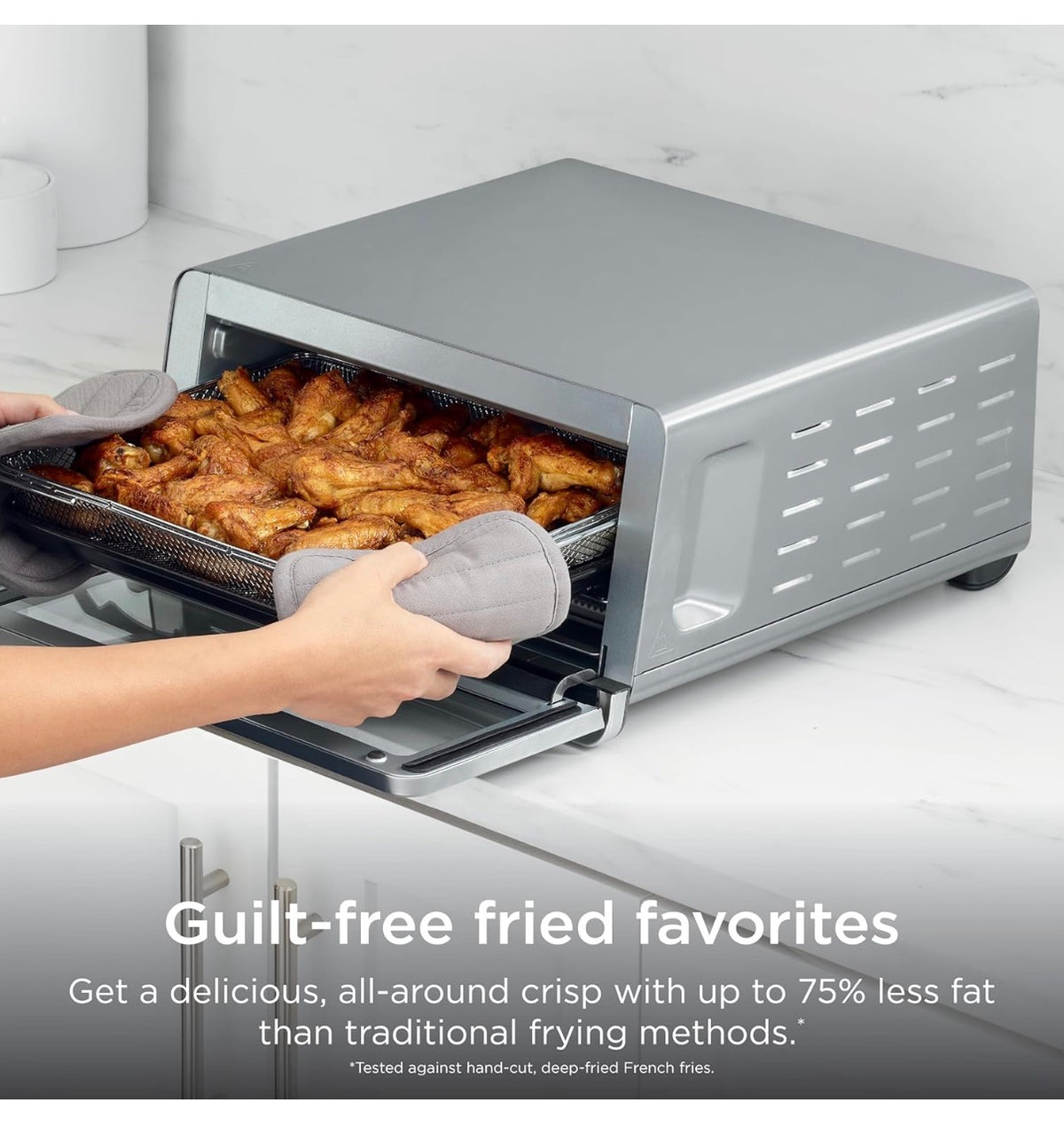 Ninja Flip Toaster Oven & Air Fryer, 8-in-1 Stainless Steel, SP151 Air Frye, Bake, Broil, Toast, Bagel, Dehydrate, Reheat, 1800W, Flip Up & Away, XL Capacity (New In Box)