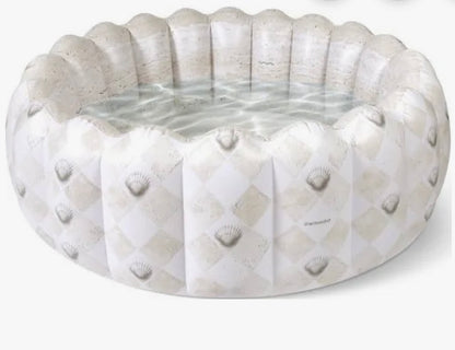 Minnidip Adult Kiddie Pool - The tuffed coastal travertine luxe inflatable pool