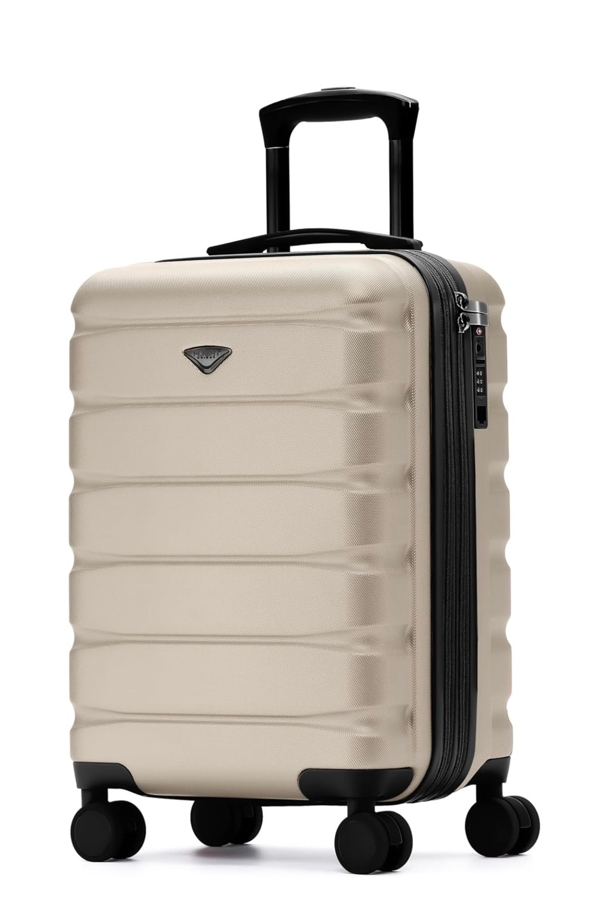Flight Knight- Champagne 22 X 14 X 9 Expandable Carry on Suitcase