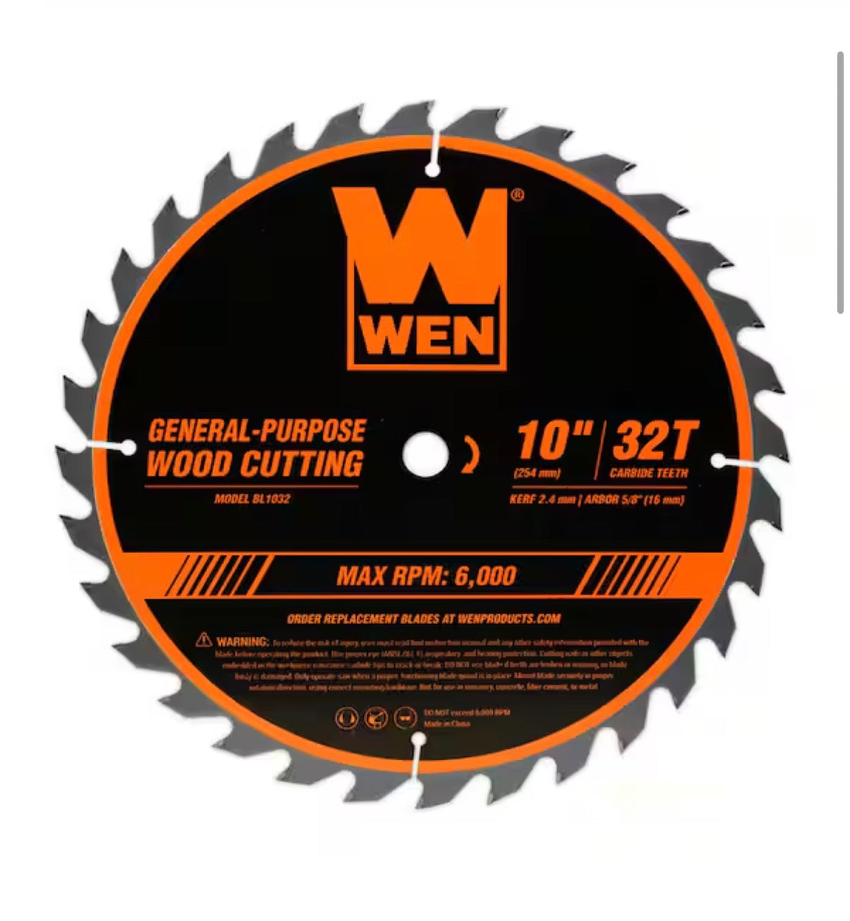10 inch 32-tooth and 60 tooth carbide-tipped professional woodworking saw blade set (2-pack)