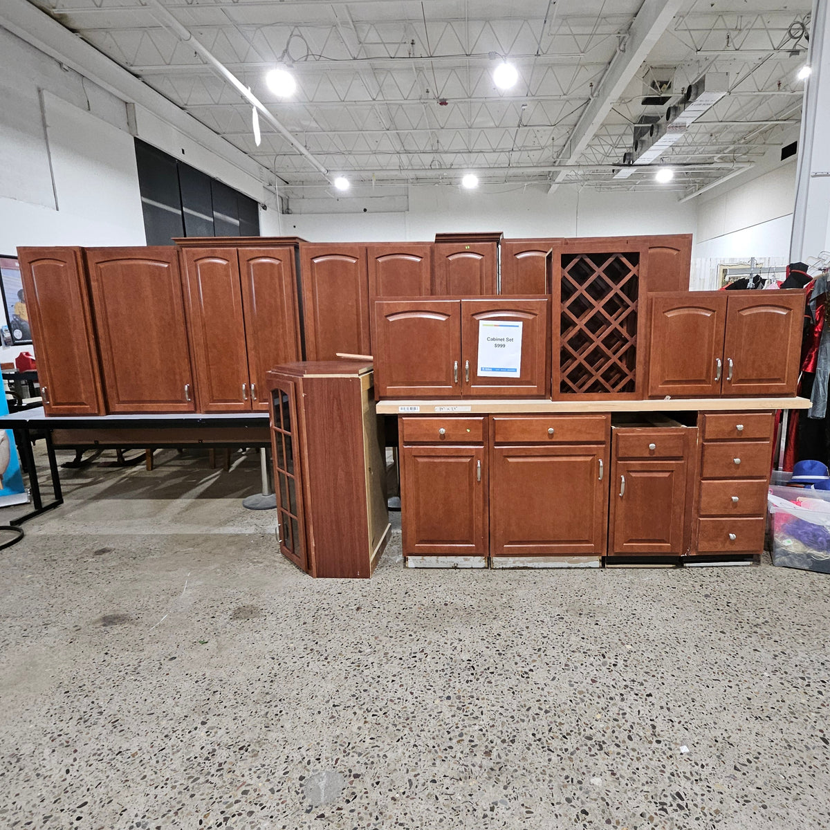 15 Piece Wood Cabinet Set