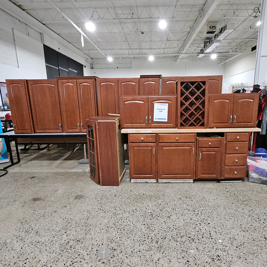 15 Piece Wood Cabinet Set