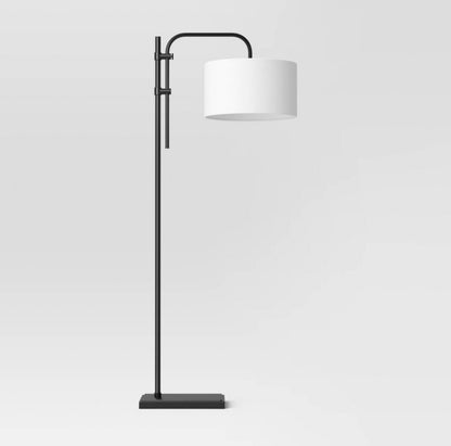 Threshold 72"x16" Knox Floor Lamp- Modern Black Standing Lamp with Dimmer Switch