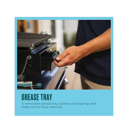 Charbroil 17 Inch Performance Series Portable Tabletop 1 Burner Propane Gas Griddle (Black) (New in Box)