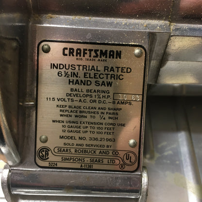 Craftsman 6 1/2" Circular Saw