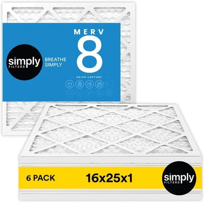 Simply Filters 6-pack 16"x25"x1"