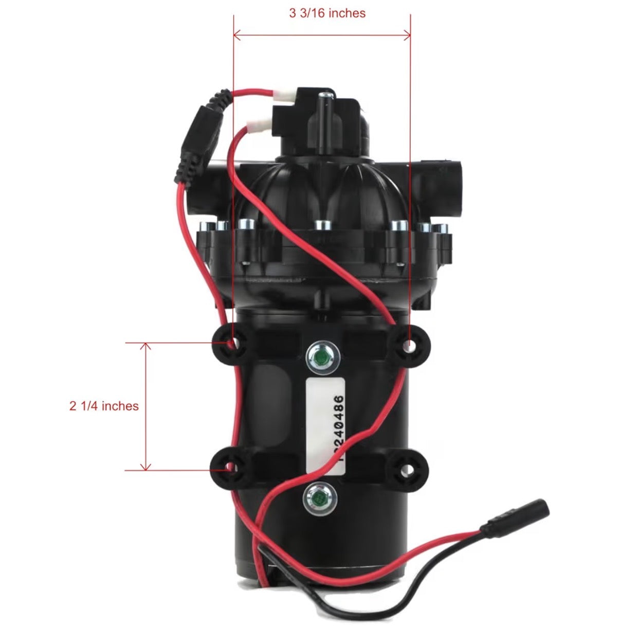 The ROP Shop EVERFLO 12 Volt 5.5 GPM Diaphragm Water Pump 60 PSI Lawn Sprayers, Boats, RV's