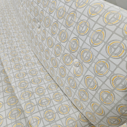 Allermuir Freeflow Modernist Curved Reception Bench With Backrest and Chrome Base