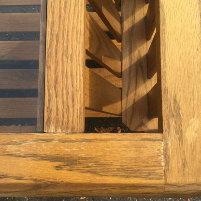 Mersman MCM End Table with Smoked Glass Top