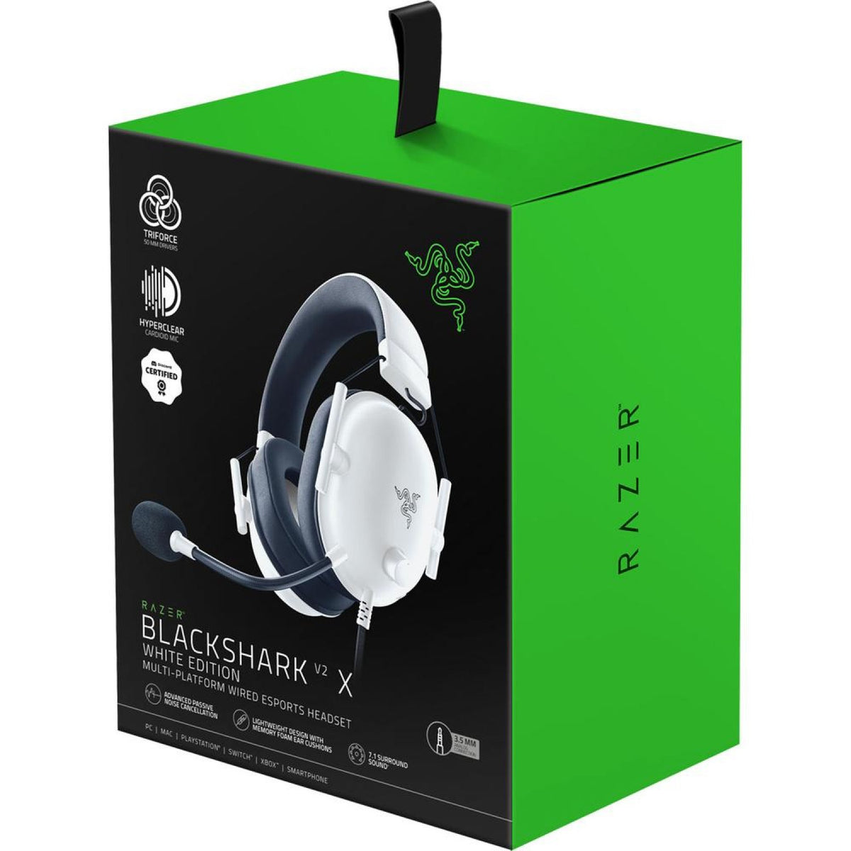 Razer Blackshark V2 X White Gamer Headset