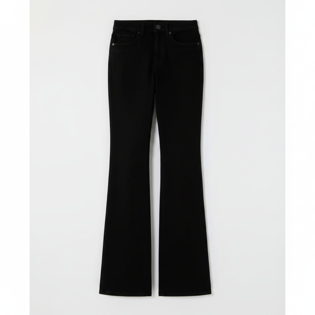 J Jill High-Rise Curved-Pocket Flare Jeans