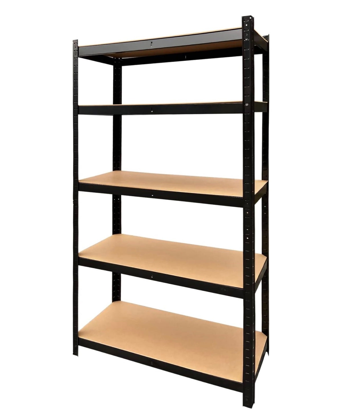 5 Tier 35 Inch X 16 Inch X 71 Inch Shelving Unit Boltless Garage Racking, Metal Storage Shelves, Racking Storage Unit for Home, Office, Garage, Kitchen, Bathroom Organization (Black) (New in Box)