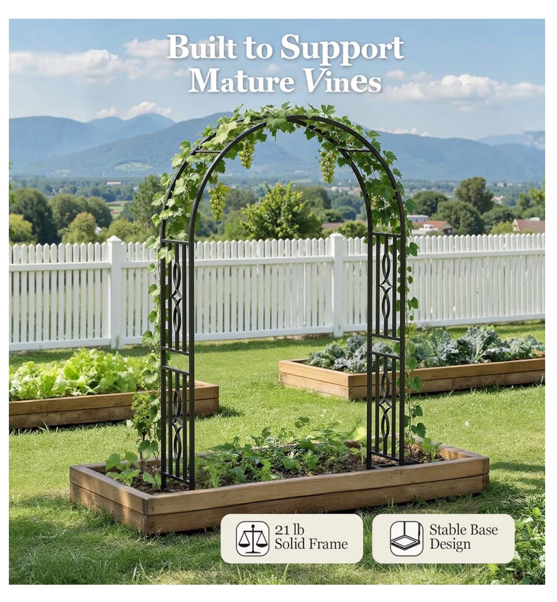 Metal Garden Arch-New in box