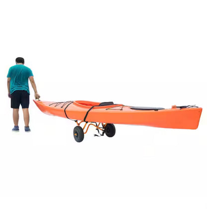 Premium Aluminum Kayak Cart with Airless Tires (Orange) (New in Box)