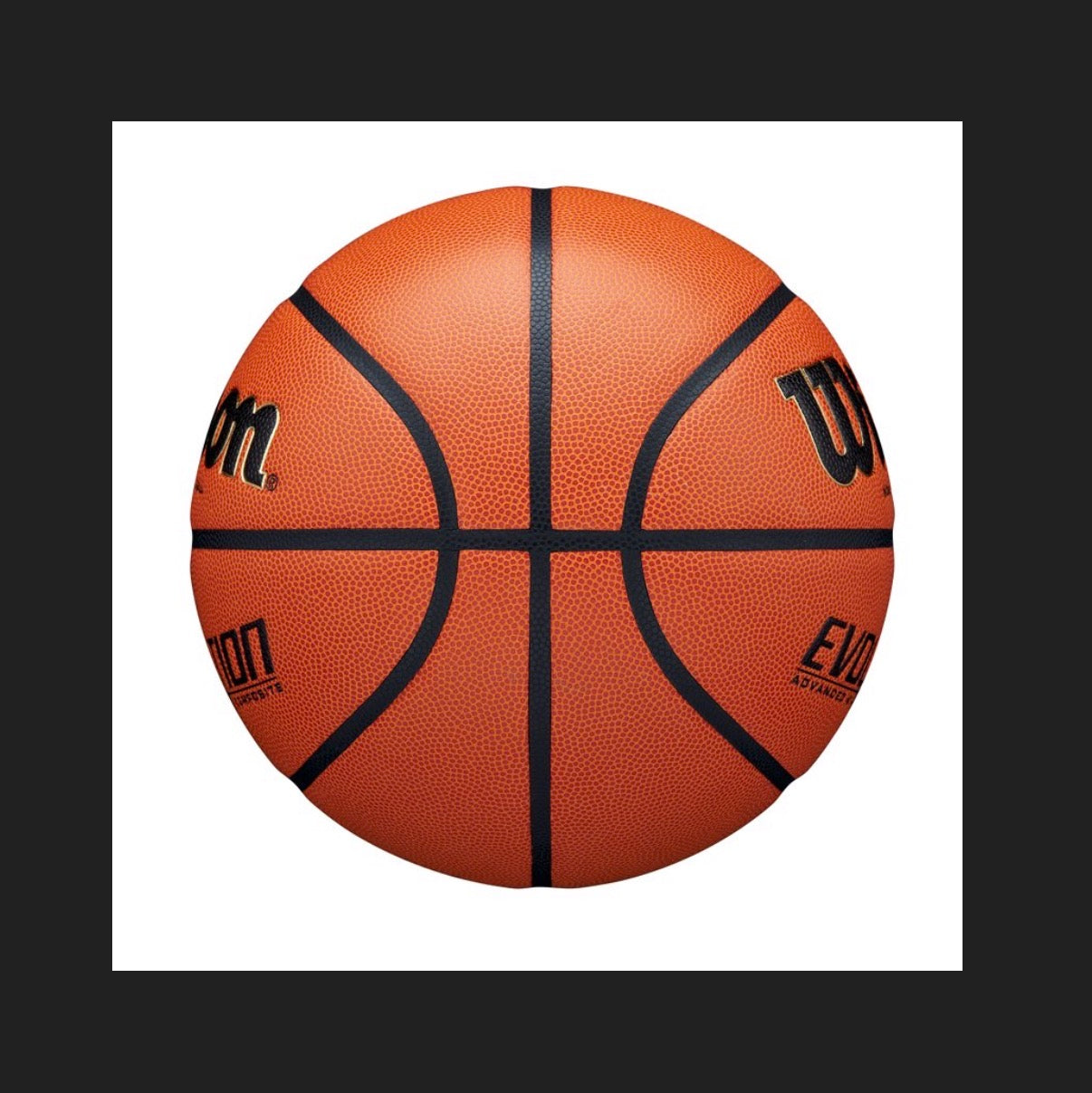 Wilson 29.5 Inch Evolution Basketball: Composite Leather, Indoor/Outdoor Use (New)