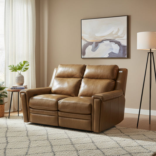 Bradington Young Living Room Reclining Loveseat with Power Headrest