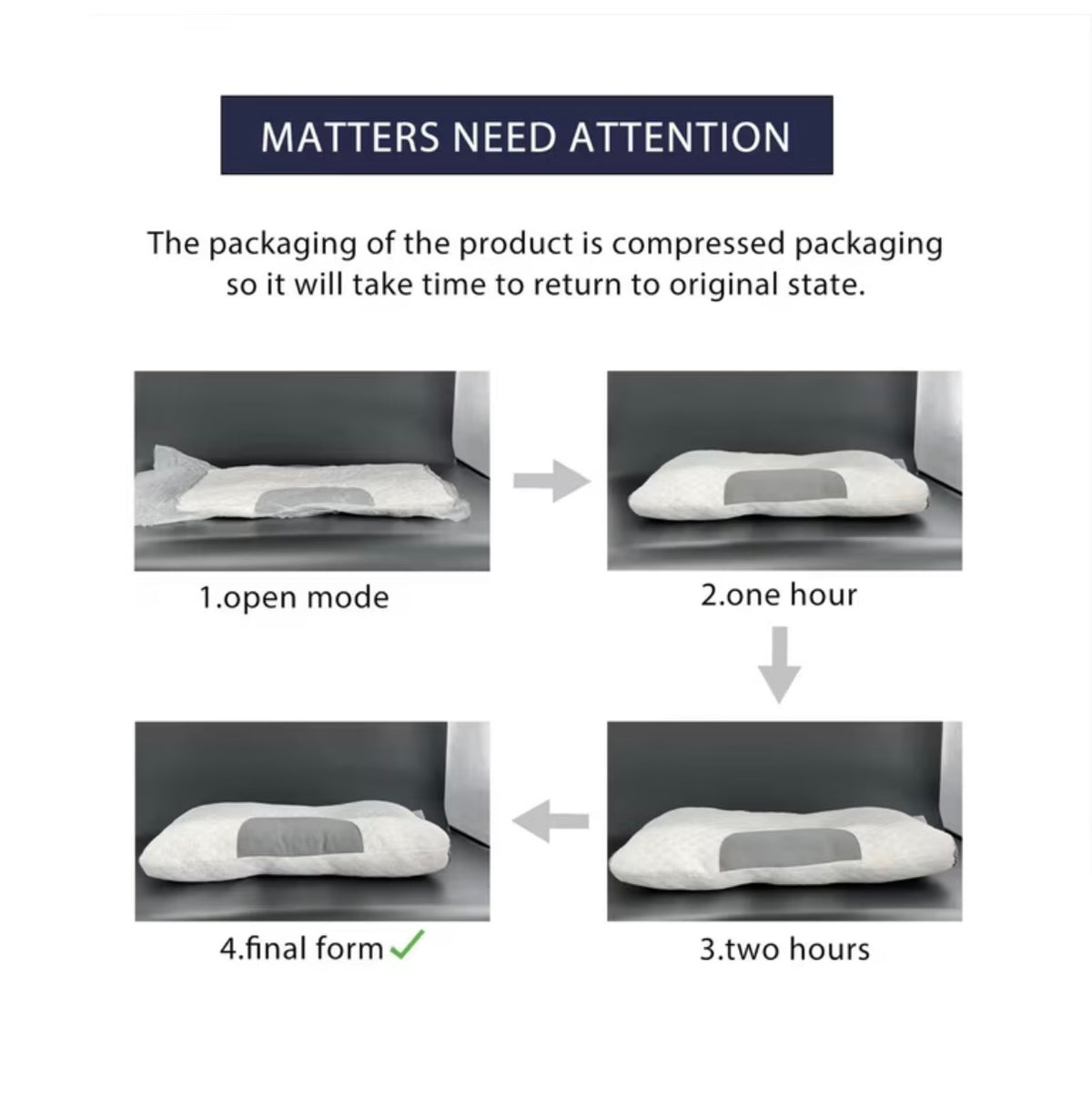 Neck Pillows Soft Knitted Massage Adjustable Ergonomic Orthopedic Contour Support High Quality Pillow Core, Removable Cover for Sleeping Comfort (New in Package)