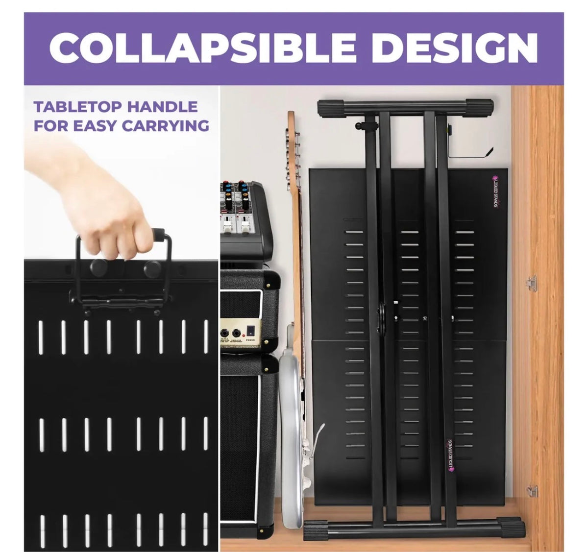 Expandable DJ Table Portable Audio Mixer Stand (New in Box)