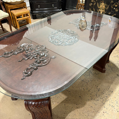 Glass Top Dining Table