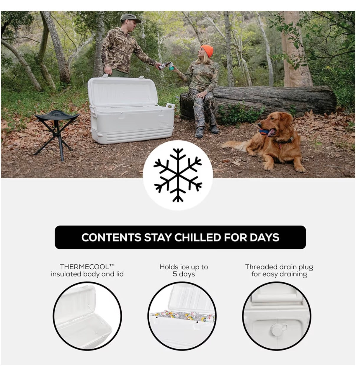 Igloo Hard Cooler Polar & Party Bar Series Insulated Ice Chests (White) (New in Box)
