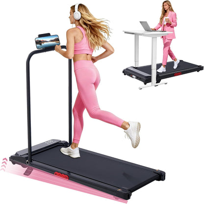 Walking Pad with Incline and Handle Bar