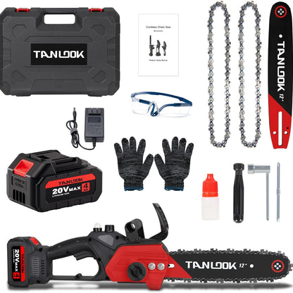 Tan Look 12-Inch Brushless Cordless Chainsaw